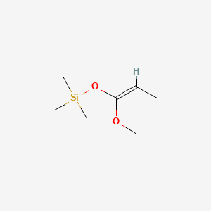 Chemical structure of 1-Methoxy-1-trimethylsilyloxypropene
