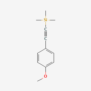 Chemical structure of [(4-Methoxyphenyl)ethynyl]trimethylsilane