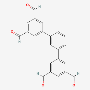 Chemical structure of [1,1':3',1''-terphenyl]-3,3'',5,5''-tetracarbaldehyde