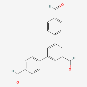 Chemical structure of [1,1':3',1''-Terphenyl]-4,4'',5'-tricarbaldehyde