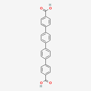 Chemical structure of [1,1':4',1'':4'',1'''-Quaterphenyl]-4,4'''-dicarboxylic acid