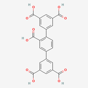 Chemical structure of [1,1':4',1''-Terphenyl]-2',3,3'',5,5''-pentacarboxylic acid