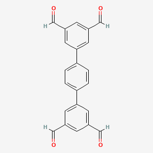 Chemical structure of [1,1':4',1''-Terphenyl]-3,3'',5,5''-tetracarbaldehyde