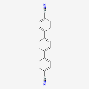 Chemical structure of [1,1':4',1''-Terphenyl]-4,4''-dicarbonitrile