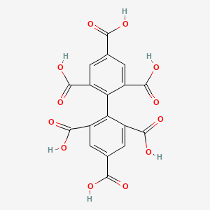 Chemical structure of [1,1'-Biphenyl]-2,2',4,4',6,6'-hexacarboxylic acid