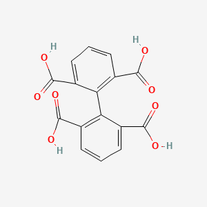 Chemical structure of [1,1'-Biphenyl]-2,2',6,6'-tetracarboxylic acid