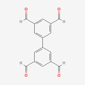 Chemical structure of [1,1'-Biphenyl]-3,3',5,5'-tetracarbaldehyde