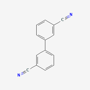 Chemical structure of 3,3'-Dicyanobiphenyl