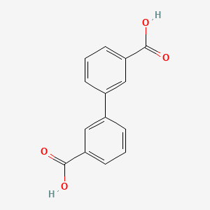 Chemical structure of [1,1'-Biphenyl]-3,3'-dicarboxylic acid
