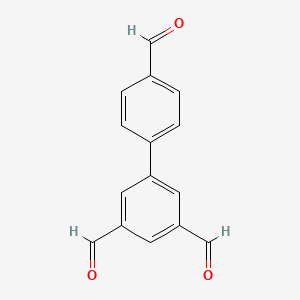 Chemical structure of [1,1'-Biphenyl]-3,4',5-tricarbaldehyde