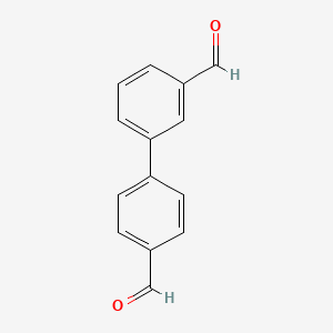 Chemical structure of [1,1'-Biphenyl]-3,4'-dicarbaldehyde