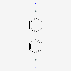 Chemical structure of [1,1'-Biphenyl]-4,4'-dicarbonitrile