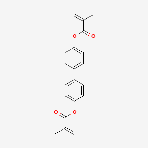 Chemical structure of [1,1'-Biphenyl]-4,4'-diyl bis(2-methylacrylate)