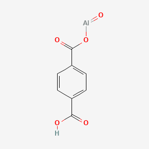 Chemical structure of Aluminum;terephthalate;hydroxide