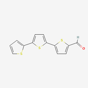 Chemical structure of [2,2':5',2''-Terthiophene]-5-carbaldehyde