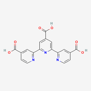 Chemical structure of [2,2':6',2''-Terpyridine]-4,4',4''-tricarboxylic acid