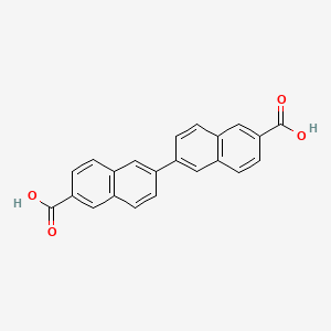 Chemical structure of [2,2'-Binaphthalene]-6,6'-dicarboxylic acid