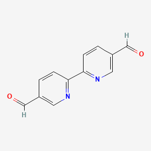 Chemical structure of (2,2'-Bipyridine)-5,5'-dicarbaldehyde