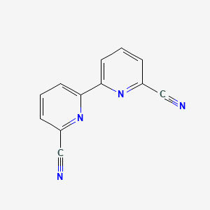 Chemical structure of 6,6'-Dicyano-2,2'-bipyridyl