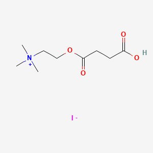 Chemical structure of Succinylmonocholine iodide