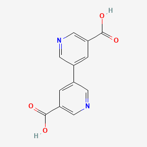 Chemical structure of [3,3'-Bipyridine]-5,5'-dicarboxylic acid