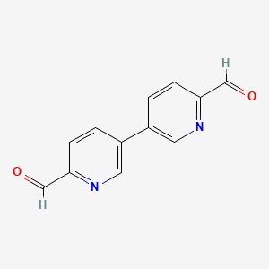 Chemical structure of [3,3'-Bipyridine]-6,6'-dicarboxaldehyde