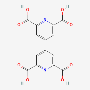 Chemical structure of [4,4'-Bipyridine]-2,2',6,6'-tetracarboxylic acid