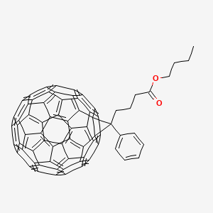 Chemical structure of [6,6]-Phenyl-C61-butyric acid butyl ester