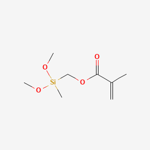 Chemical structure of (Methacryloxymethyl)methyldimethoxysilane