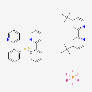 Chemical structure of [Ir(dtbbpy)(ppy)2]PF6