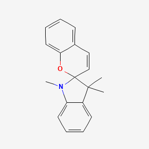Chemical structure of 1,3,3-Trimethylindolinobenzospiropyran