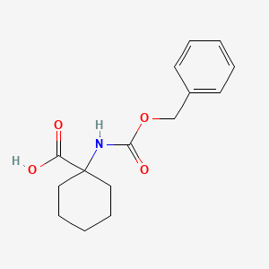 Chemical structure of 1-(Cbz-amino)cyclohexanecarboxylic acid