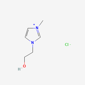 Chemical structure of 1-(2-Hydroxyethyl)-3-methylimidazolium chloride