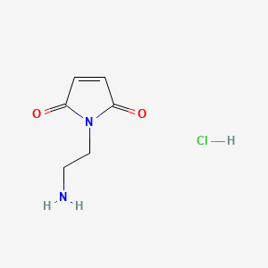 Chemical structure of 1-(2-Aminoethyl)-1H-pyrrole-2,5-dione hydrochloride