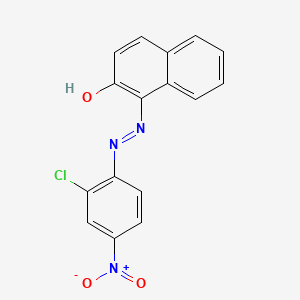 Chemical structure of 1-(2-Chloro-4-nitrophenyl)azo-2-naphthol