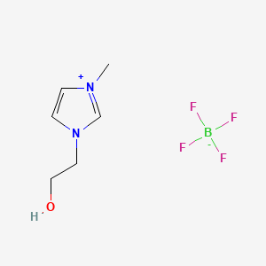Chemical structure of 1-(2-Hydroxyethyl)-3-methylimidazolium tetrafluoroborate