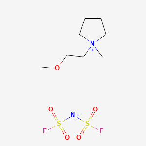 Chemical structure of 1-(2-Methoxyethyl)-1-methylpyrrolidinium bis(fluorosulfonyl)imide