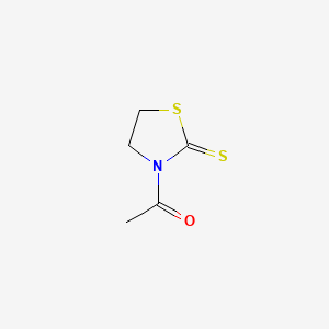 Chemical structure of 1-(2-Thioxothiazolidin-3-yl)ethanone