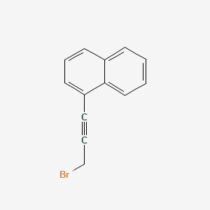 Chemical structure of 1-(3-Bromo-1-propynyl)naphthalene