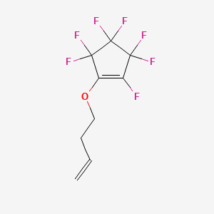 Chemical structure of 1-(3-Butenyloxy)-2,3,3,4,4,5,5-heptafluorocyclopentene