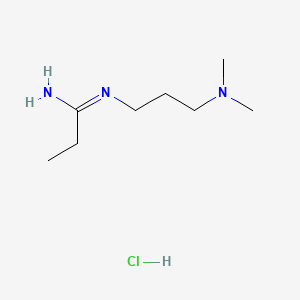 Chemical structure of 1-(3-Dimethylaminopropyl)-3-ethylcarbodiimide (x hydrochloride) EDCI