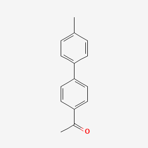 Chemical structure of 4-Acetyl-4'-methylbiphenyl