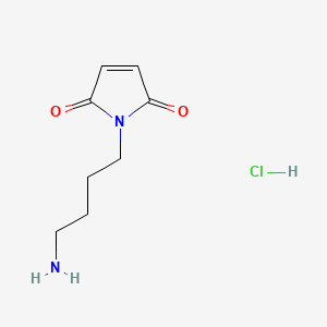 Chemical structure of 1-(4-Aminobutyl)-1H-pyrrole-2,5-dione hydrochloride