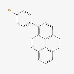 Chemical structure of 1-(4-Bromophenyl)pyrene