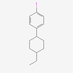 Chemical structure of 1-(4-Ethylcyclohexyl)-4-iodobenzene