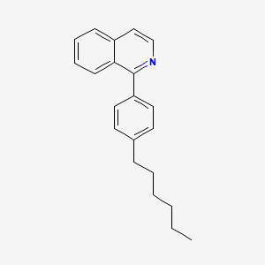 Chemical structure of 1-(4-Hexylphenyl)isoquinoline