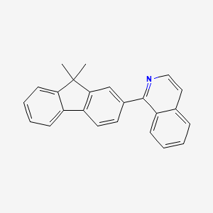 Chemical structure of 1-(9,9-Dimethyl-9H-fluoren-2-yl)isoquinoline