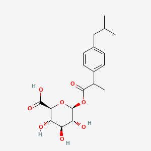 Chemical structure of Ibuprofen glucuronide