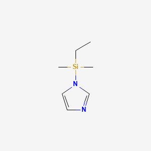 Chemical structure of 1-(ethyldimethylsilyl)-1H-imidazole