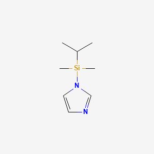 Chemical structure of 1-(Dimethylisopropylsilyl)imidazole [Dimethylisopropylsilylating Agent]